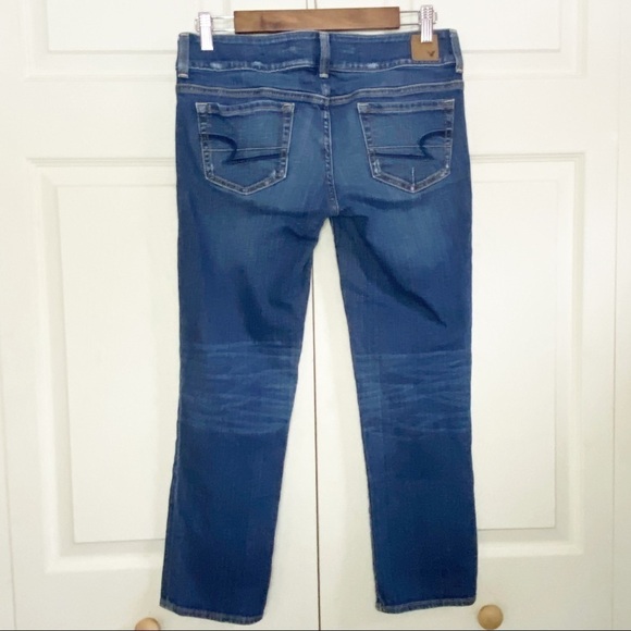 American Eagle Artist Crop Med Dark Wash Jeans - Picture 6 of 10